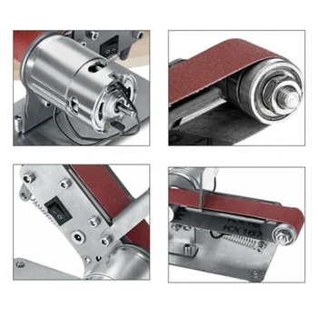 

300W Grinder Belt Sander Machine Mini DIY Polishing Grinding Sanding Tools Set