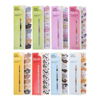 

Cartoon Animal Sticky Note Sticker Memo Pads Bookmark Message Stationery Q6PA