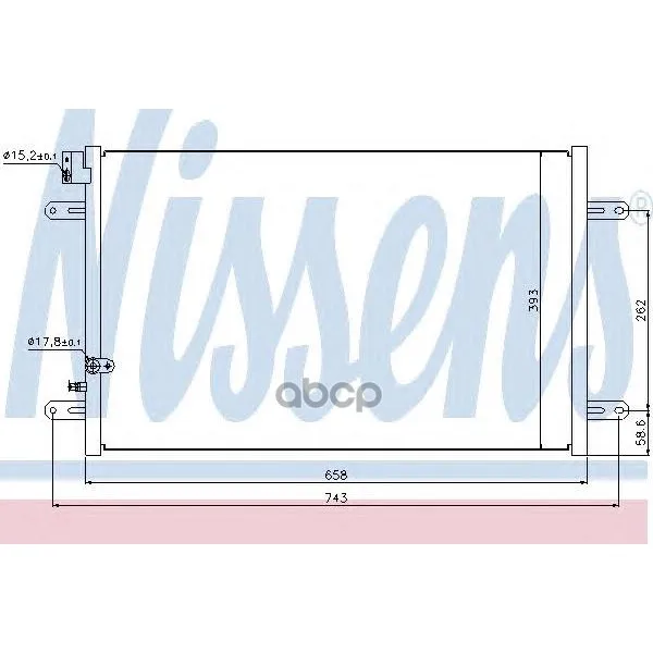 Конденсер Audi A6 Allroad(C6) 5/06-8/11 94854 Nissens арт. 94854
