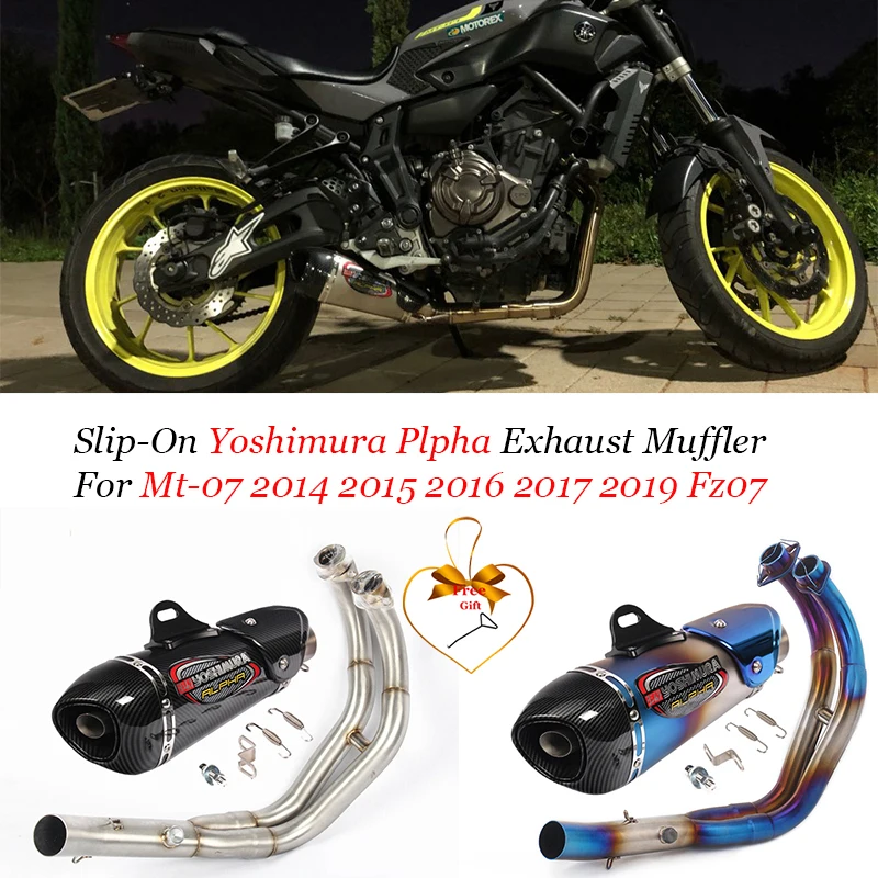 Полная система для Yamaha Mt-07 Fz-07 2014 Mt07 Fz07 Mt 07 2015-2019 Xsr700 2016-2019 мотоциклетная выхлопная