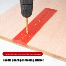 

Plastic Bubble Level Ruler for Wooden Pillars Construction Pipe Hole Drilling Guide Punch Carpenter Locator DIY Woodworking Tool