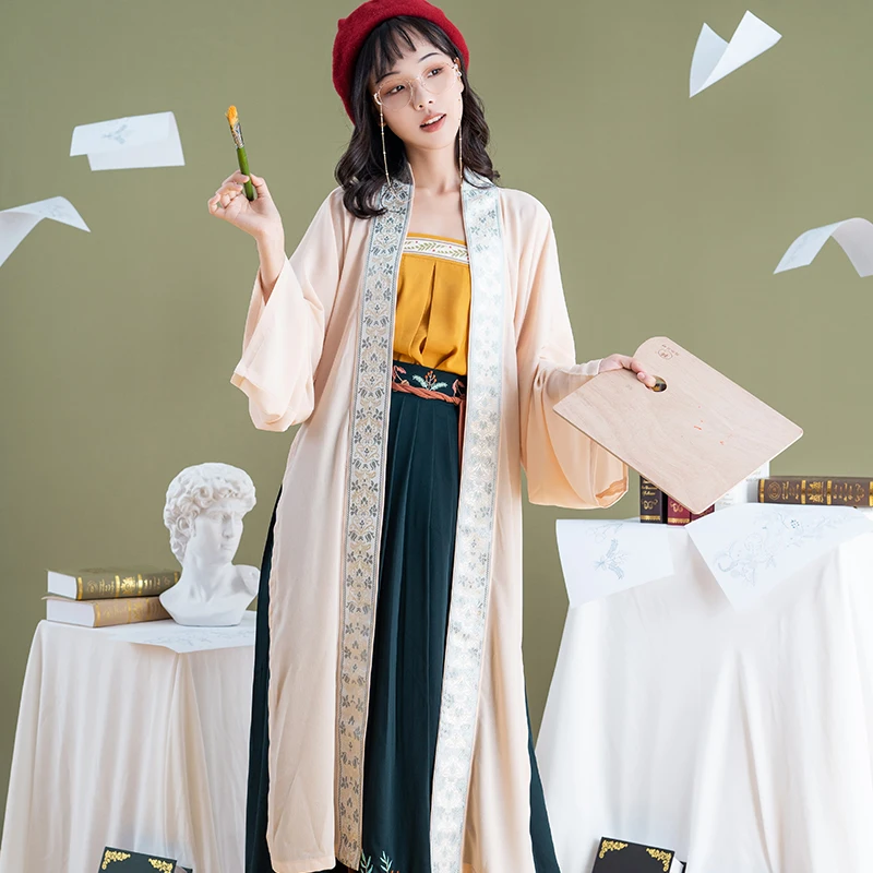 

Han women's full set of Song Dynasty Tui qiwaist Ru skirt original Chinese style