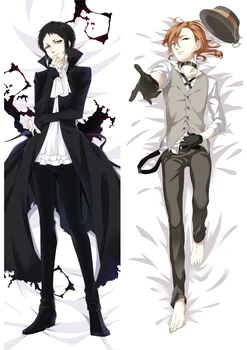 

Anime Game Stray Dogs pillow Cover case Cool boy 3D Double-sided Bedding Hugging Body pillowcase
