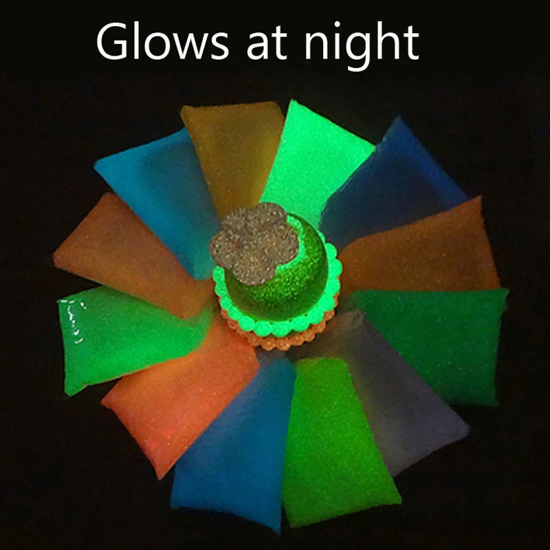 

Glows clay Plasticine Play House Toys Clay Mold Set Polymer Fluffy Putty Air Dry Playdough Slimes gift toy for children