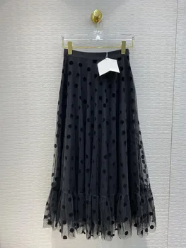 

Hot Fashion women's elegant Polka Dot mesh skirts 2020 Summer high quality brand new design Skirt for women B769