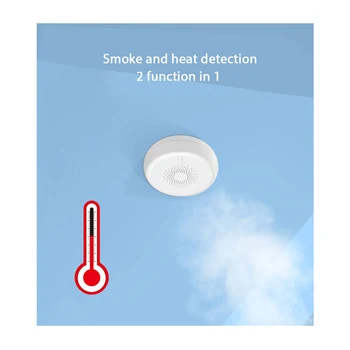 

Tuya Wifi Smart Fire Alarm Smoke Sensor Smart Home Wireless Smoke Detector Networking Alarm Smart Home Security