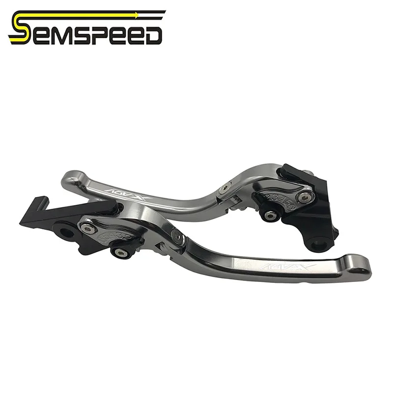 Semspeed тормозной рычаг сцепления аксессуары для мотоциклов складной регулируемый тормозной рычаг s для Honda X-adv 750 ADV 750 - Цвет: Темно-серый