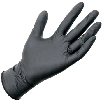 

HOT-200PCS Black Disposable Gloves Dishwashing / Kitchen / Work / Garden Gloves Universal Flexible Gloves