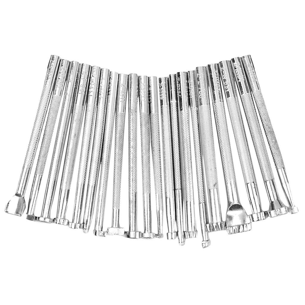 Bulk 20pcs Leather Working Saddle Making Tools Carving Leather Craft Stamps Set Excellent Quality