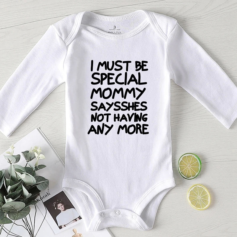 Товары для новорожденных Одежда малышей Комбинезон с надписью Mommy Disfrases Para Bebes