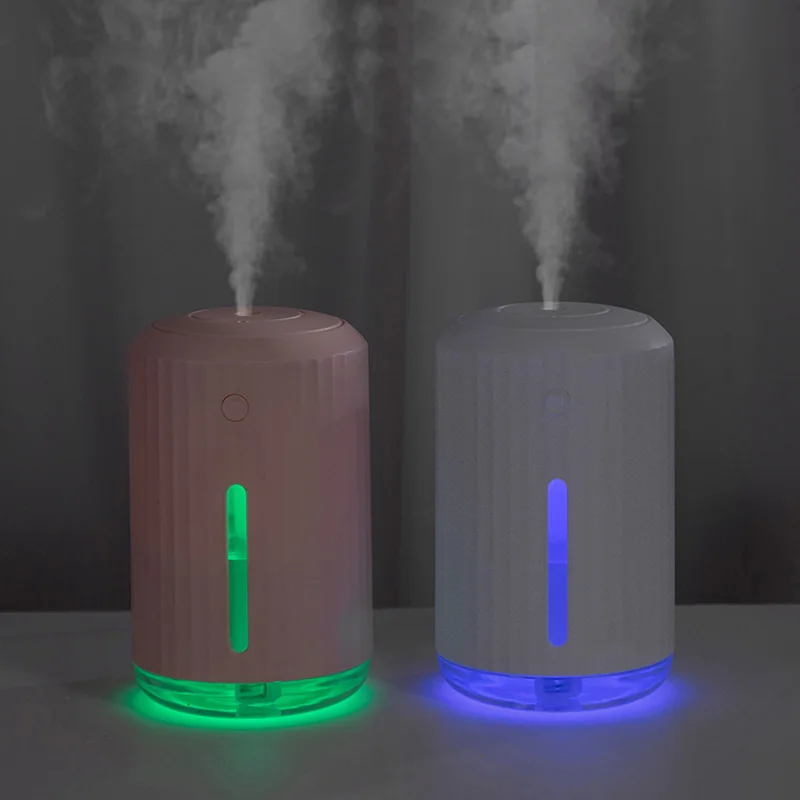 

320ml Edges USB Humidifier Ultrasonic Car Mist Maker with Colorful LED Night Lamps Portable Mini Office Desktop Air Purifier
