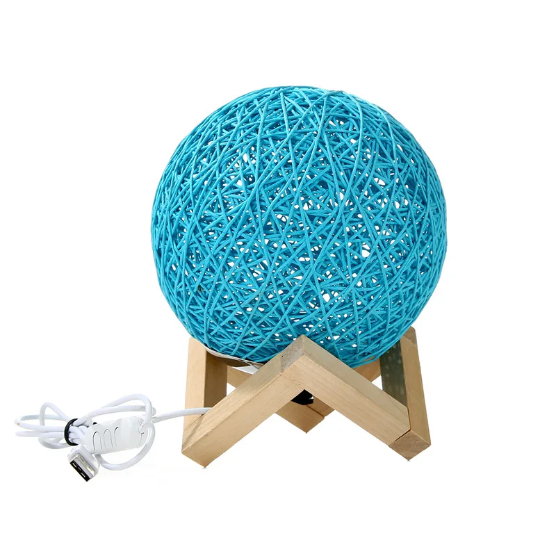 Mesh row 15 см 3D led сетка трость ночной Светильник луна светильник USB зарядка Настольная лампа для спальни Романтический наряды для детей на Рождество, подарок - Испускаемый цвет: Mesh row