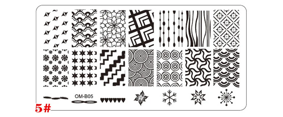 Nail Art Stamper пластины цветочный животный узор ногтей Stampping шаблон изображения пластины трафаретные гвозди дизайн Красота Инструменты Наборы