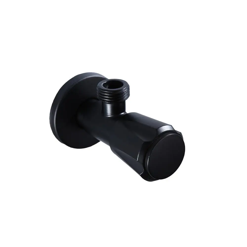 1PC black angle valve stainless steel cold and hot water mixer bidet valves for bathroom kitchen toilet washbasin water-heater |