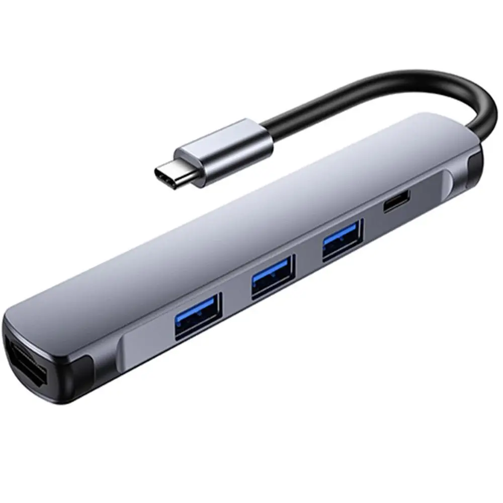 USB C концентратор 5 в 1 usb type C к HDMI USB 3,0 2,0 адаптер концентратор с зарядка PD порт Поддержка нескольких устройств для подключения S18