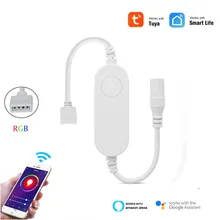 DC5V 12V 24V Tuya WiFi RGB Touch Button Switch Wireless Smart Life LED Controller Work With Alexa and Google Home For LED Strip