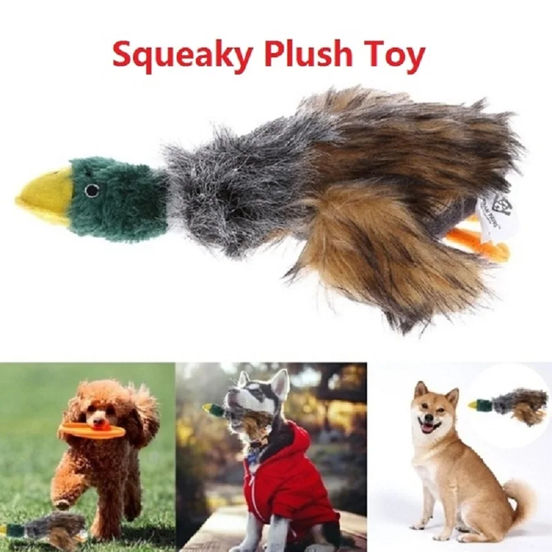 

симпатичный ворсистый утиный голос набивает игрушки скрипучие животные игрушки чирикающие собаки чистить зубы собака жевать веревку игру...