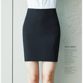 

Summer Elegant Skirts High Waist Workwear Large Size Solid color Office Lady Skirt OL Skirts