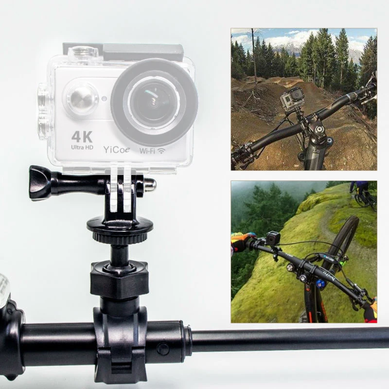 Крепление для велосипеда MountDog вращающийся Gopro Hero7 6 5 SJ4000 Xiaomi Yi 4k Аксессуары