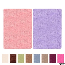 Современный Нескользящие коврик квадратный длинные мягкие плюшевые пушистый ковер Декор 18NOV24