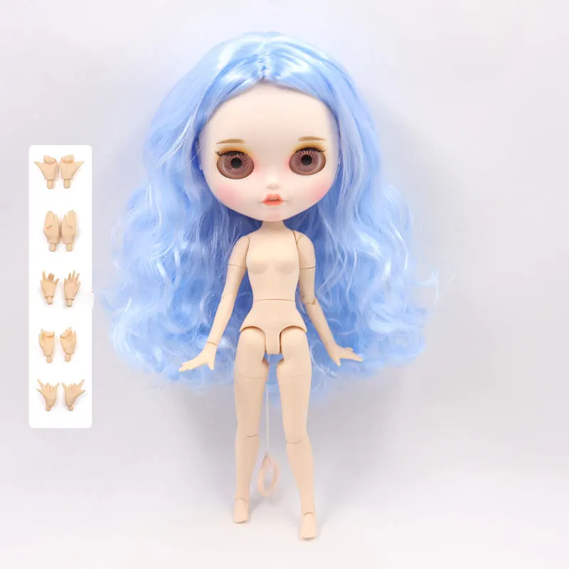 Кукла Blyth 1/6 bjd белая кожа шарнирное тело матовое лицо шарнирное тело индивидуальное лицо с бровями 30 см ледяная sd игрушка - Цвет: like the pic