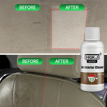 

1pcs HGKJ-AUTO-Xmas-13/HGKJ-13 Car Interior Cleaner Car Roof Interior Cleaning Agent Plastic Foam Agent Leather Cleaner
