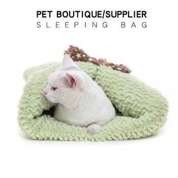 

Cute Puppy Pet Cat Soft Winter Warm Cat Nest Kennel Cat Bed Cave House Sleeping Mat for Cats