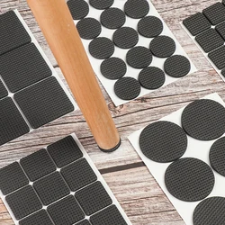 Tapis de pieds de meubles auto adhésif épais, 9 pièces, tampons en feutre, tapis antidérapant, amortisseur pour chaise, Table, matériel de protection 