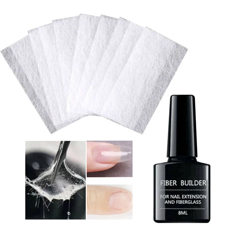 

5/10/20pcs Repair Fiber + Uv Nail Gel Set Fiberglass Silk Nails Wrap Extension Glue Builder Gel Nail Art Tools French Manicure