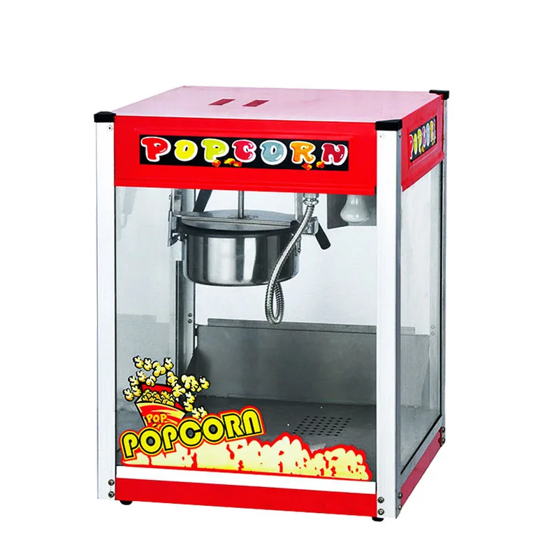 BS-08 Popcorn Machine Commercial Automatic Popcorn Machine Electric Hot Popcorn Machine 1300W Puffing Machine Popcorn Machine