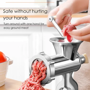 

Manual Meat Grinder Hand Operated Beef Noodle Pasta Mincer Sausages Maker Gadgets Aluminum Grinding Machine Kitchen Tools New#