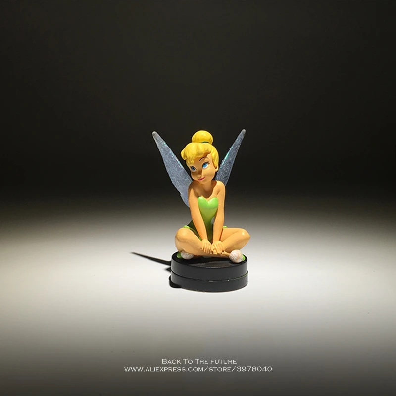 Дисней Тинкер Колокол Принцесса мультфильм 8 см сидя осанка фигурка аниме мини Коллекция фигурка игрушка модель, подарок для детей