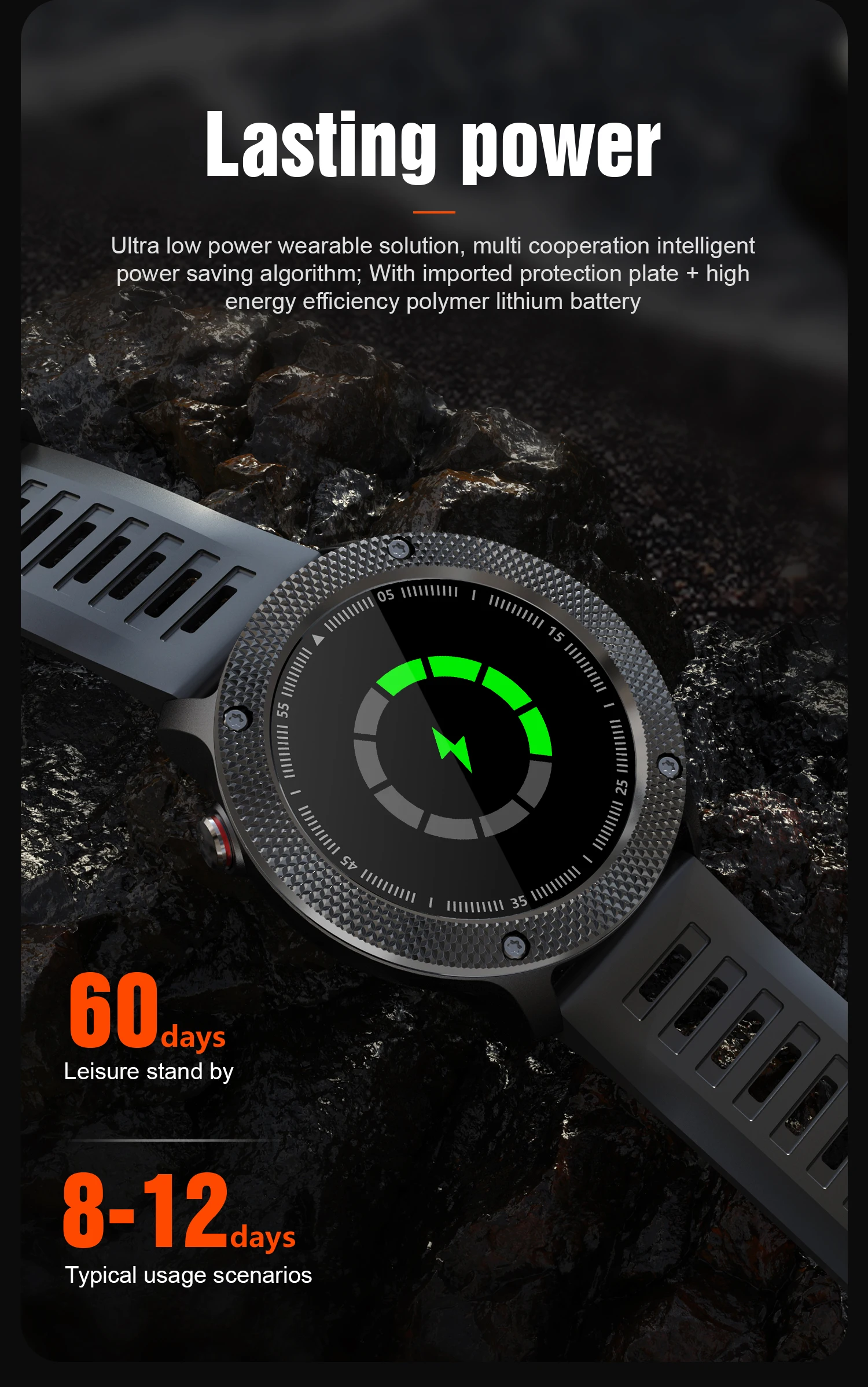 STrollAR Men Smartwatches 2021 30M Waterproof 12 Sport modes Fitness Tracker Clock Smart Watch for Android IOS Xiaomi Huawei