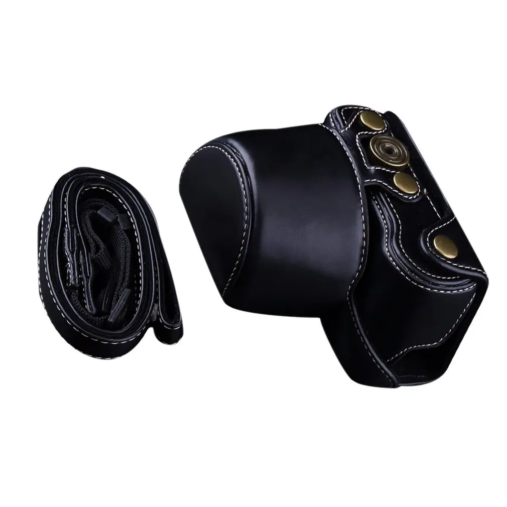 

Pu Leather Camera Bag Case Cover Pouch For Sony A5000 A5100 A6000 A6300 Protection Durable Portable Camera Accessories