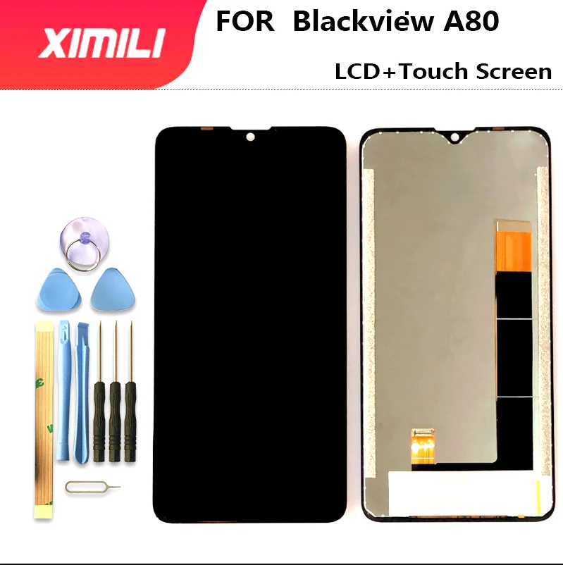 

ЖК-дисплей и сенсорный датчик для Blackview A80, 100% дюйма, кодирующий преобразователь сенсорного экрана в сборе