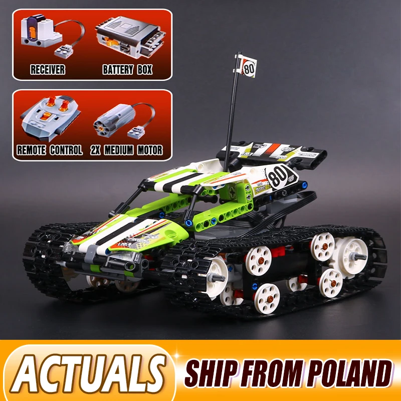 

20033 Technic Series Compatible With 42065 The RC Track Remote-control Race Car Set Kids Building Blocks Bricks Gift