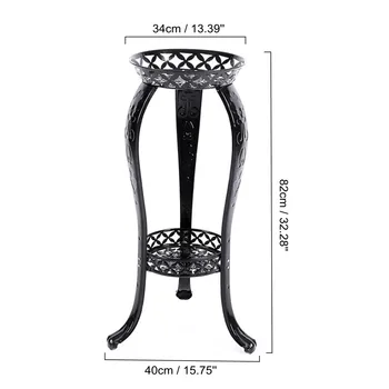 

New Retro Metal Flower Stand Chic Indoor Garden Plant Holder Display Planter Rack Flower Decor Multi-layer Floor Garden Shelf Ho