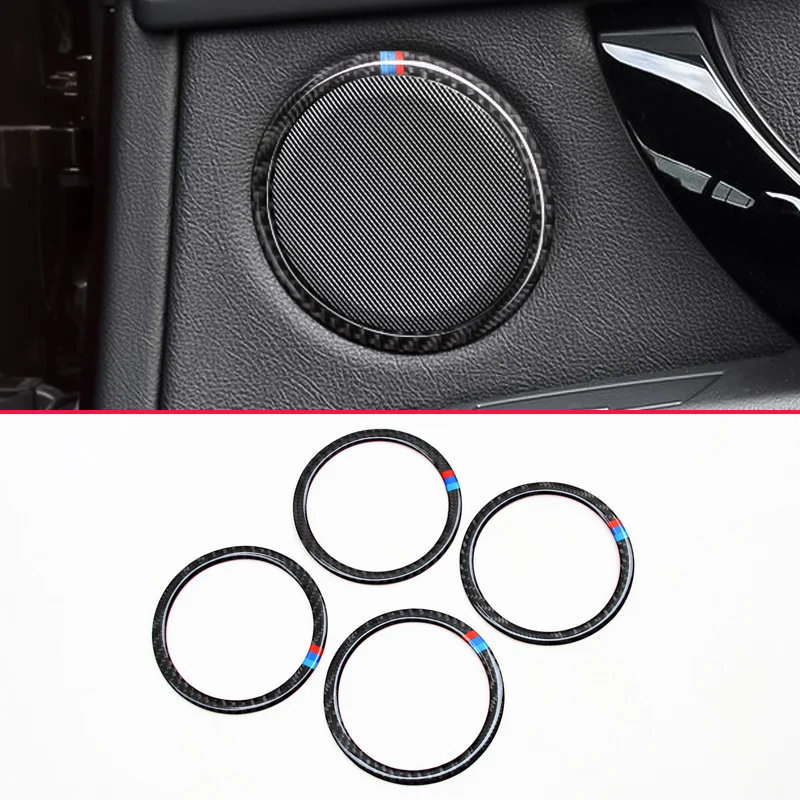 Для BMW 3 4 серии F30 F31 F34 F36 подлинное углеродное волокно внутренняя дверь динамик