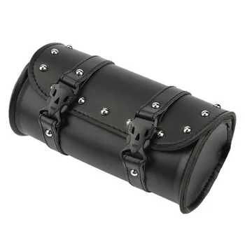 

PU Leather Wear Resistant Hanging Large Capacity Motorcycle Practical Strap Mount Stylish Saddle Bag Tool Storage Tail Buckled