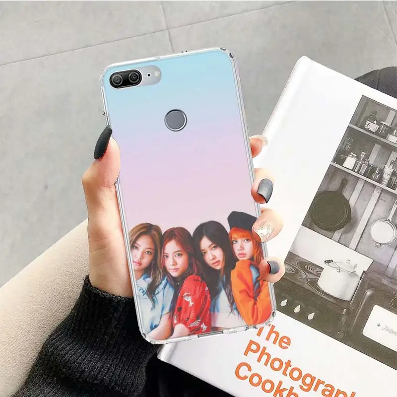 BlackPink черный, розовый Kpop чехол для huawei Honor 9 10 20 Lite рro 9X 8X 8A 8C фотоаппаратов моментальной печати 7S 7A 7C Y5 Y6 Y7 Y9 мягкий чехол для мобильного телефона чехол Coque