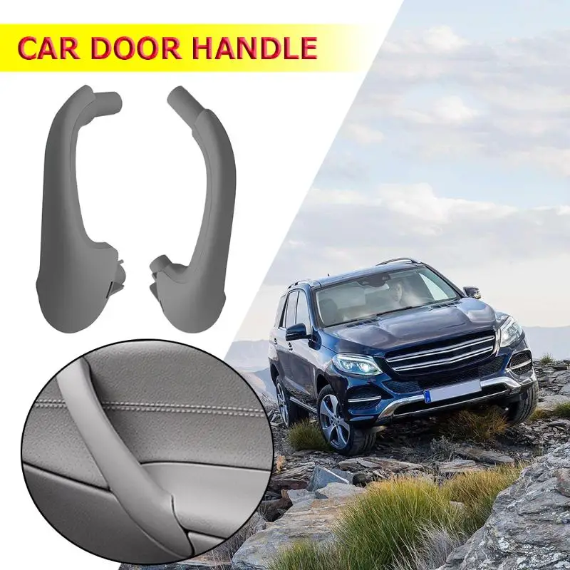 1 Pair Front Interior Door Pull Handles Practical Operation Simple Conveninently for Mercedes Benz C Class W203 2000-2007