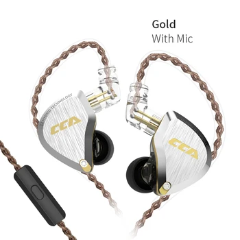 

CCA C12 5BA+1DD HIFI Bass Earbuds Hybrid Metal Headset Noise Cancelling Earphones In Ear Monitor Headphones C10 C16 ZSX A10