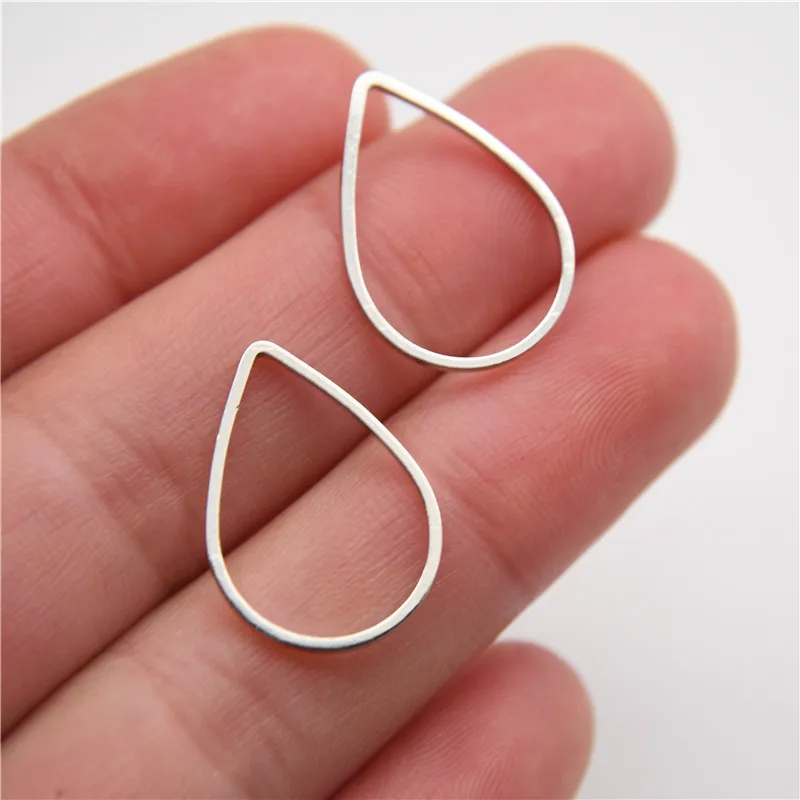 20 Teile/los KC Gold Ringe Für DIY Ohrringe, Der Runde Kreis Ohrring Anhänger Schmuck Zubehör Erkenntnisse 20mm 25mm 35mm 40mm – Detail 1