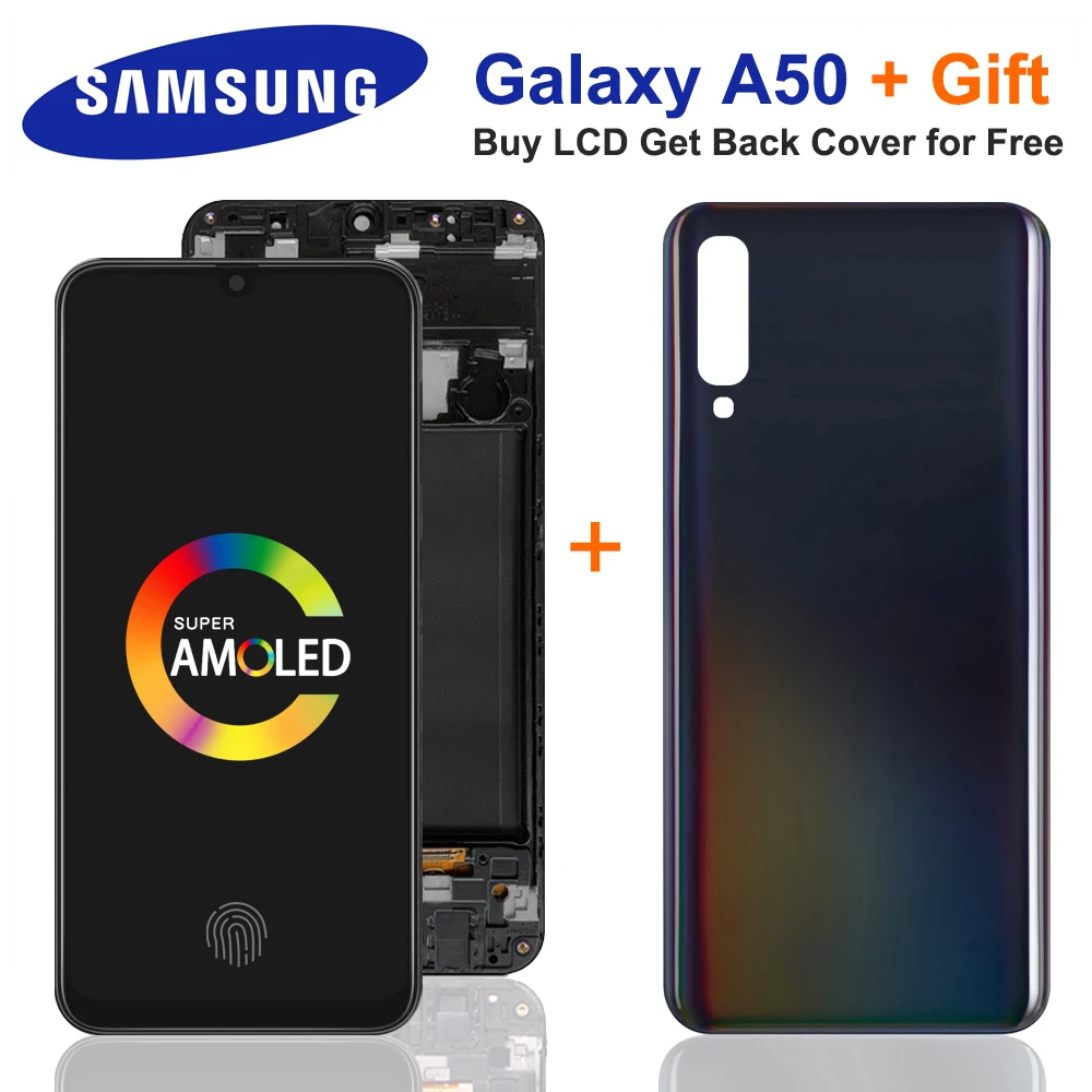6.4 ''Super AMOLED do Samsung Galaxy A50 SM-A505FN/DS A505 wyświetlacz LCD z ekranem dotykowym Digitizer z ramką do Samsung A50 lcd 1 6.4 ''Super AMOLED do Samsung Galaxy A50 SM-A505FN/DS A505 wyświetlacz LCD z ekranem dotykowym Digitizer z ramką do Samsung A50 lcd 1