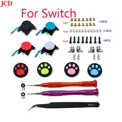 JCD 1 Set Selling Repair Parts 3D Analog Thumb Stick For Nintend Switch NS Joy-Con Joystick Caps Replacement Controller Kit