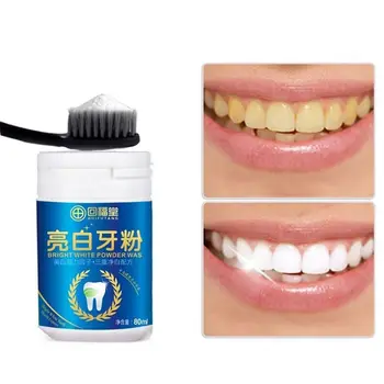 

BGVfive 80ml Magic Natural Pearl Tooth Brushing Powder Physical Teeth Whitener Detoxifying Whitening Dental Oral Cleaner