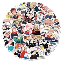  10/30/50/100PCS Anime Jujutsu Kaisen Graffiti Waterproof Stickers For Motorcycle Helmet Laptop Luggage Cartoon Decal Sticker Toy 
