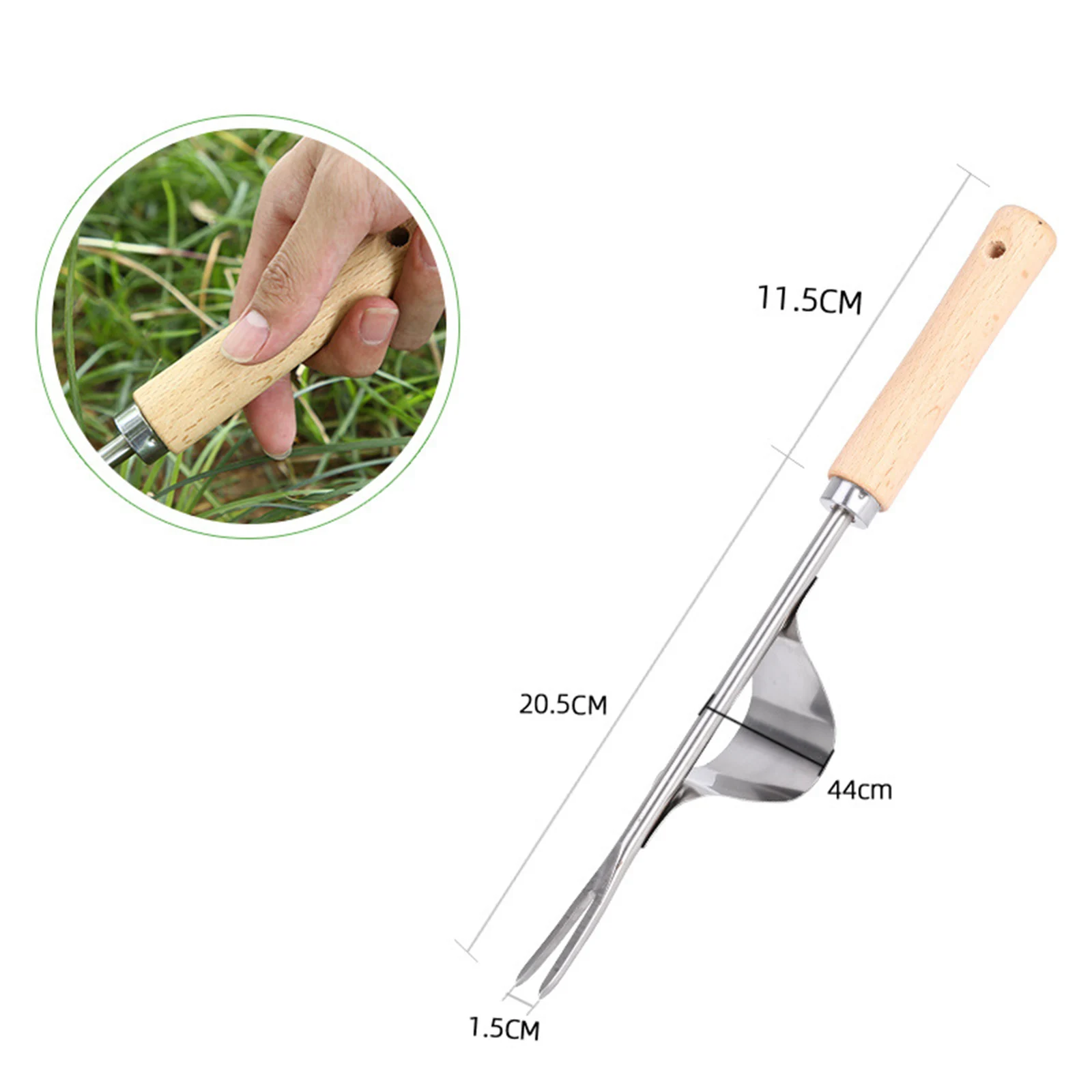 Equipo de eliminación de malas hierbas de pie Manual sin mango, excavación  Vertical de raíces profundas, extractor de pala de hierba, herramientas de  patio de jardinería - AliExpress