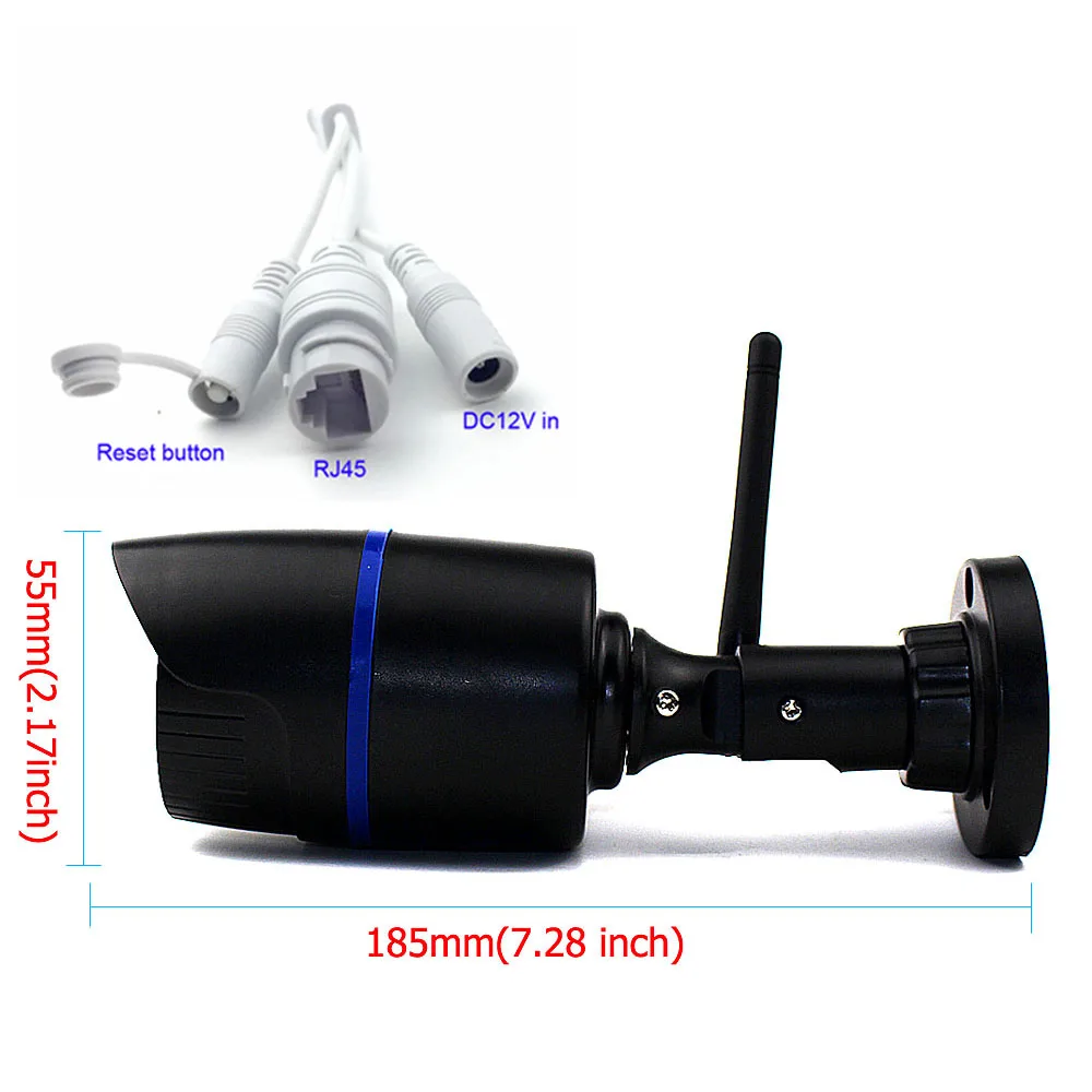 Wifi ip-камера 720P 1080P 5MP Беспроводная tf-карта, ip-камера безопасности, наружная камера Bullet CamHi Keye P2P Onvif для видеонаблюдения, домашняя камера безопасности