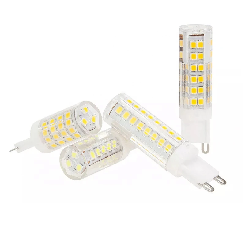 

Сверхъяркая светодиодная лампа G9 SMD2835, Точечный светильник-кукуруза 3 Вт, 5 Вт, 7 Вт, 9 Вт, 12 Вт, 18 Вт, 220 В переменного тока, в, светодиодсветодиодный керамическая лампа, сменная галогенная лампа светодиодный светильник